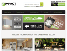 Tablet Screenshot of impactlighting.com